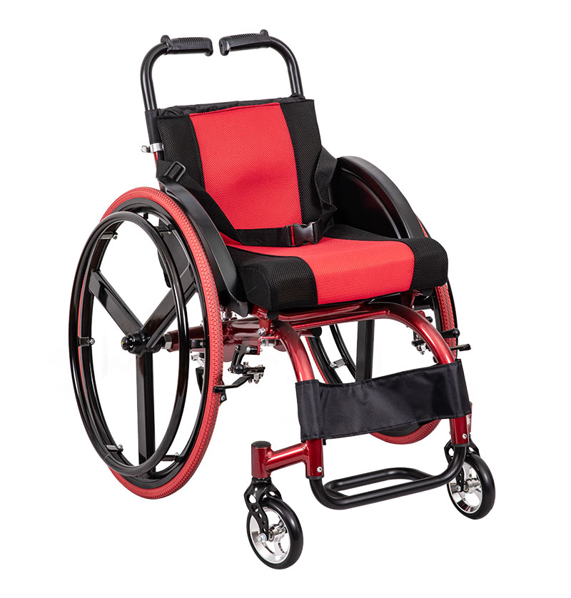 Manuálny športový invalidný vozík